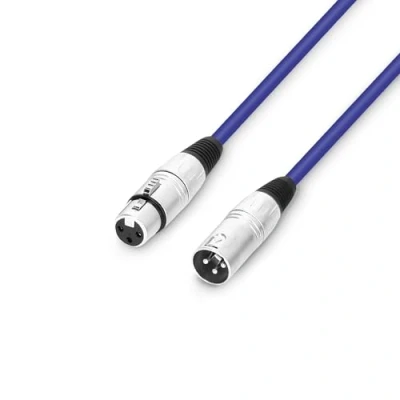 Imagen de Adam Hall Cables 3 STAR MMF 0050 BL Cable de micrófono XLR hembra a macho (0,5 m), color azul