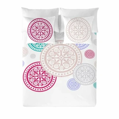 Imagen de Devota &amp; Lomba Medallones Funda Nórdica, Algodón, Multicolor, cama 150 cm