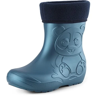 Imagen de Ladeheid Botas de Agua en EVA Unisexo Niños Niñas LA CA 11 (Azul Metálico 2, 30/31 EU)