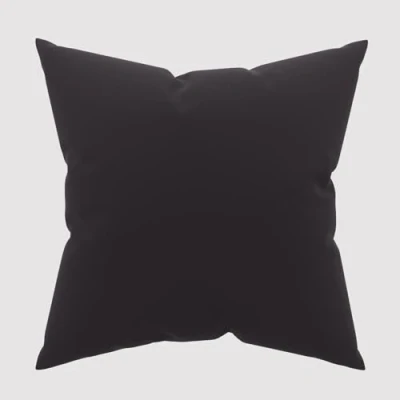 Imagen de Atmosphère Funda de Almohada Lisa, Negro, 63 x cm