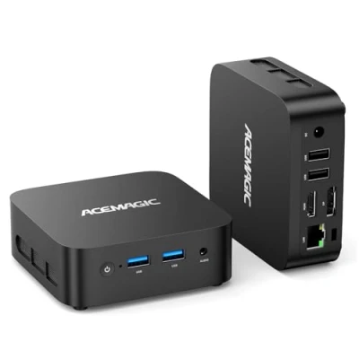 Imagen de ACEMAGICIAN V1 Mini PC Win 11 Pro, Ιntel Alder Lake N97 (hasta 3,6 GHz), 16GB DDR4 1TB SSD Ordenadores, Dual Display HDMI 2.0+DP1.4/WiFi5/BT4.2 Micro para Hogar/Escuela/Empresa