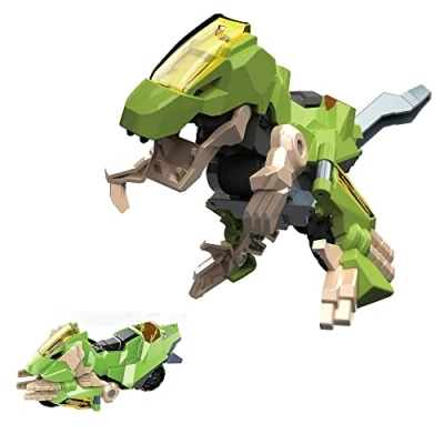 Imagen de VTech Switch&amp;Go Dinos OneClick, Sprint el velociráptor moto, Dinosaurios y figuras de acción, Juguete transformable en 1click 2en1 Dino Car, Para niños +3 años, Versión ESP
