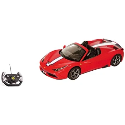 Imagen de MONDO 63283 Motors, Ferrari 458 Special A, Modelo a Escala 1:14, hasta 10 km/h de Velocidad, Coche Juguete para Niños, Color Rojo