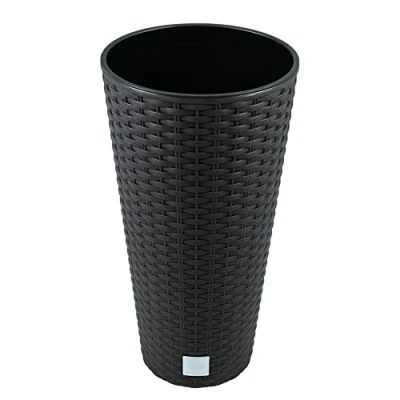 Imagen de Prosperplast Maceta Rato de 8 litros con Inserto 20 x 38 cm en Color Antracita