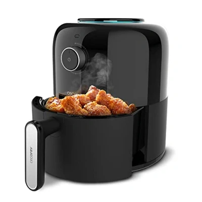 Imagen de Cecotec Freidora de Aire sin Aceite 2,5 L Air Fryer Cecofry Pixel 2500. 1200 W, Dietética, Manual y Compacta, Temporizador, Control Temperatura, Tecnología Caliente, Antideslizante