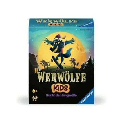 Imagen de Ravensburger 22692 Noche de los Lobos Jóvenes, Primer Juego Hombres Lobo para niños a Partir 6 años 2 Jugadores, Color Azul, Amarillo, Verde, Rojo, Blanco