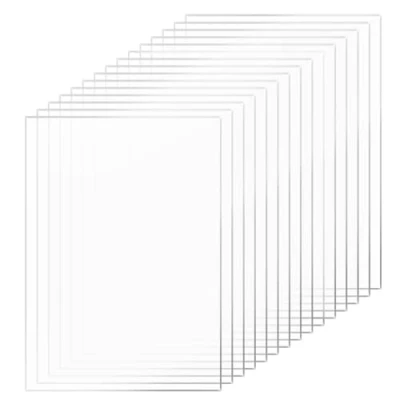 Imagen de 15pcs Acrílico transparente 2mm, Acrílicas transparentes 15x10cm, placa de plástico plexiglás para Marcos Fotos, Exhibición Proyectos, Pintura