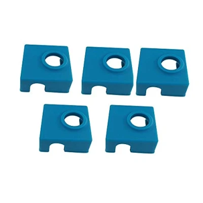 Imagen de 5 x Calcetín de silicona para impresora 3D MK7 MK8 MK9 Hotend bloque calefacción cubierta Makerbot Creality CR 10 Mini S4, S5 Ender 3 Anet A8 Tevo Tornado
