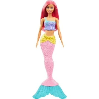 Imagen de Barbie Dreamtopia Muñeca Sirena con Pelo Rosa (Mattel GGC09)