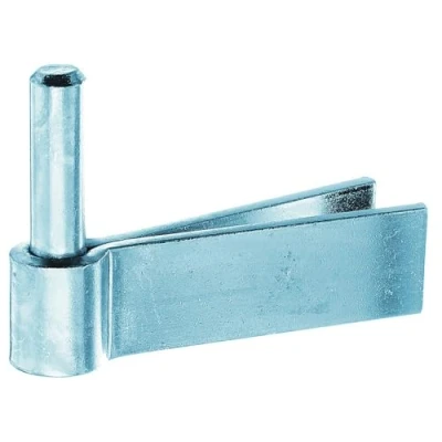 Imagen de Alberts 306779 Gozne para empotrar, en forma de F, con roscado cortado, Galvanizado azul, Ø del entre eje 14 mm, 92 x 30 mm