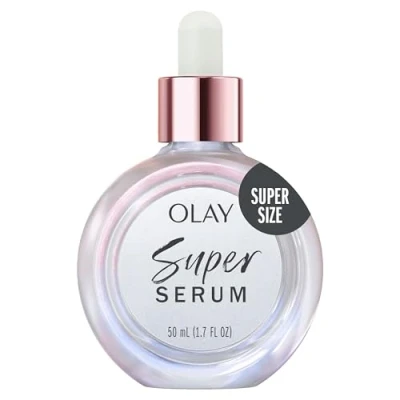 Imagen de Olay Super Sérum 5 Beneficios en 1, Facial Hidratante 50ml, Con Vitamina C, Niacinamida, Péptidos de Colágeno y E, Piel Luminosa, más Firme Suave, Fórmula Ligera