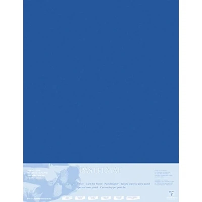 Imagen de Clairefontaine Ref 396014C Tabla montada en pastelmat (5 hojas) 1800 micras 70 x 100 cm Color azul oscuro Especialmente formulada para uso con pasteles