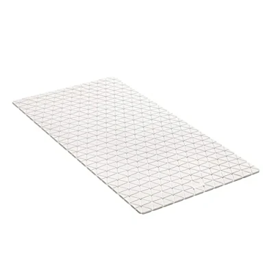 Imagen de TATAY Alfombra de Bañera Antideslizante, Caucho SBS TP con 94 Ventosas, Rectangular, Diseño Diamond, Blanco. Medidas 72 x 36 cm