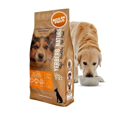 Imagen de YERBERO Nature Pollo y ARROZ Comida Premium para Perros 10kg