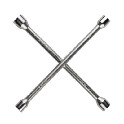 Imagen de Dunlop Llave en Cruz Apta para Tuercas de Rueda 17 19 21 23 MM 27 x CM Acero Plata
