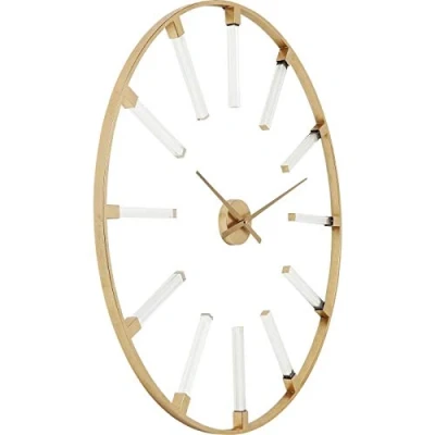 Imagen de Kare Design Reloj de Pared Visible Sticks, Oro, 91.5x4.5x91.5cm