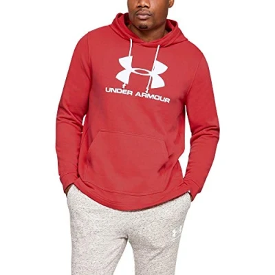 Imagen de Under Armour Sportstyle Terry Logo Parte Superior del Calentamiento, Hombre, Rojo, MD