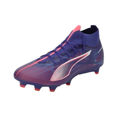 Imagen de Puma Ultra 5 MATCH+ FG/AG Botas de fútbol con tacos, Hombre, Talla: 48.5, Lapis lazuli/white/sunset glow Zapatos