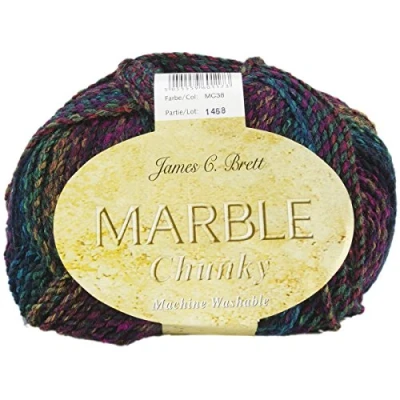 Imagen de James C Brett Marble Chunky Ovillo para Tejer (con Lana, Multicolor, 17,78 x 20,32 12,7 cm