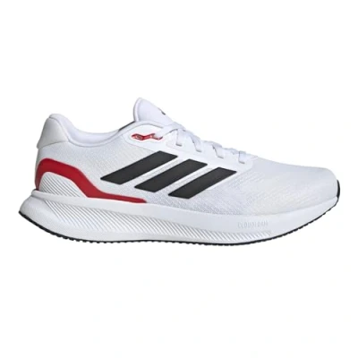 Imagen de adidas Run Falcon 5 Tenis Anchos para Hombre, Blanco/Core Black/Better Scarlet, 39 1/3 EU