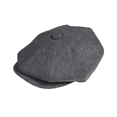 Imagen de Peaky Blinders Gorra Plana Estilo Newsboy de 8 Piezas Variaciones Tela Lana Tweed