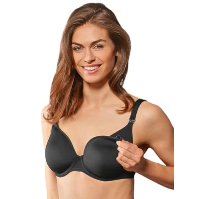 Imagen de Anita Maternity Bra with Underwire and Spacer Cup Sujetador, Negro (Schwarz 001), 110E (Talla del Fabricante: 95E) para Mujer