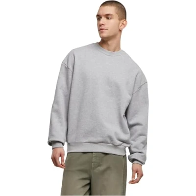 Imagen de Build Your Brand Cuello Redondo de algodón Ultra Resistente Sudadera, Gris, S para Hombre