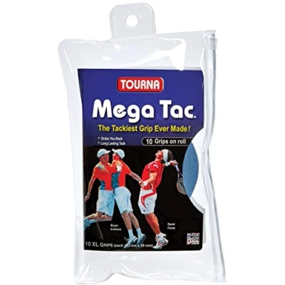 Imagen de Unique Overgrip Mega TAC 10er Mango de Raqueta Tenis, Color Azul, Talla Standard