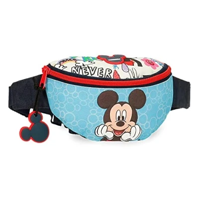 Imagen de Disney Mickey Be Cool Riñonera Azul 27x11x6,5 cms Poliéster