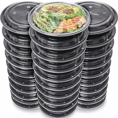 Imagen de [Lote de 30] Reutilizables Cajas Alimentos para Preparación Comidas con Tapas Herméticas Caja Comida Apto Lavavajillas Congelador Microondas Meal Prep Containers