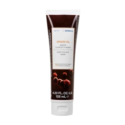 Imagen de KORRES ARGAN OIL mascarilla para el cabello, nutritiva con aceite de argán, manteca karité y proteínas trigo, ideal cabello teñido, vegano, 125 ml