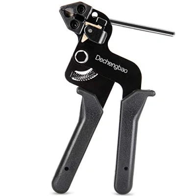 Imagen de Dechengbao pistola de amarre metal, atadura cables acero inoxidable y herramienta sujeción cremallera para bridas