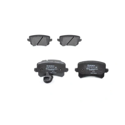 Imagen de BOSCH 0 986 494 814 Juego de pastillas freno Low Metallic con sensor desgaste incorporado Chapa antichirridos AUDI: Q3