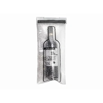 Imagen de VB VIN BOUQUET 1 Bolsa Botellas, Funda Protectora de Vino con Cierre hermetico, Gris