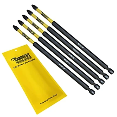 Imagen de 5 x SabreCut SCPZ2152_5 152 mm PZ2 Juego de puntas destornillador impacto magnético Pozi Pozidriv Heavy Duty Compatible con Dewalt Milwaukee Bosch Makita y más