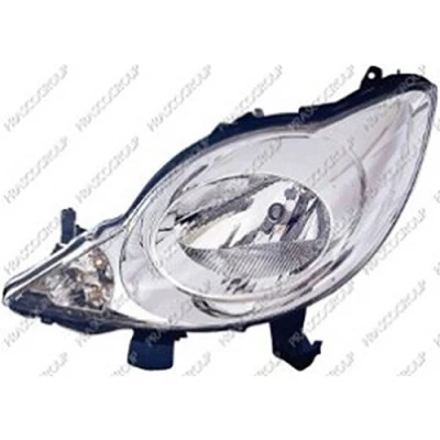 Imagen de PRASCO PG2014906 Faros izquierda H4 transparente para circulación por la derecha con electromotor servomotor reg. alcance luces