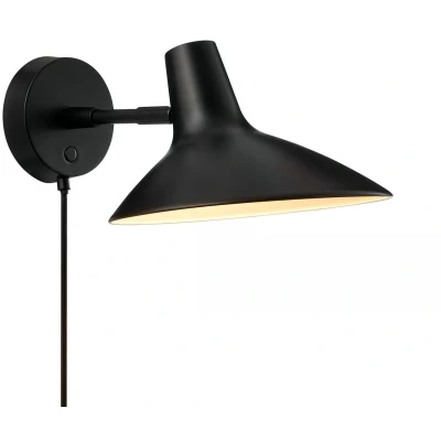 Imagen de DFTP by Nordlux Aplique de pared corto Darci, proyección 33,5 cm, negro