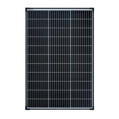 Imagen de enjoy solar 100W 12V Panel monocristalino, 182mm células solares 10 barras colectoras ideal para autocaravana, sistema de balcón, vivienda jardín, barco