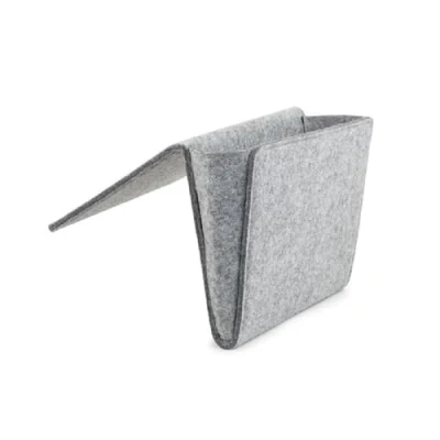 Imagen de Kikkerland Bolsillo para cama, de lana cocida, gris, 22 x 28.2 4nbsp;cm