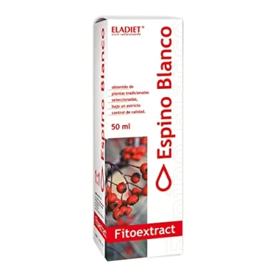 Imagen de Eladiet Fitoextract de Espino Blanco 50 ml Contribuye a la Relajación del Sistema Nervioso Mejorar Salud Cardiovascular Efecto Antioxidante