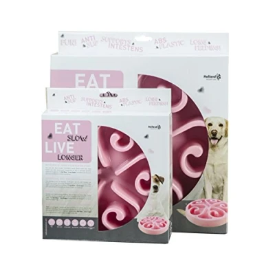 Imagen de Eat Slow Live Longer Comedero Original S/M Ø20,5 cm Perro antivoracidad Lento para Perros Antideslizante Adecuado Grandes Rosa