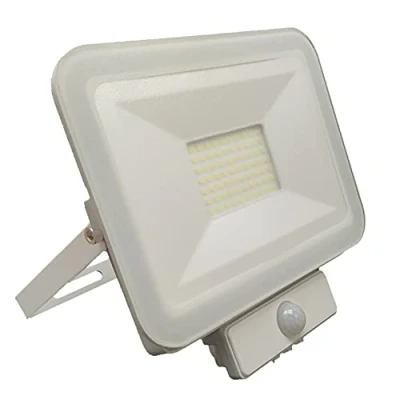 Imagen de LED ATOMANT Foco Proyector 50W con Sensor de Movimiento. Color Blanco Frio (6500K). 4000 lumenes. IP65 Impermeable.