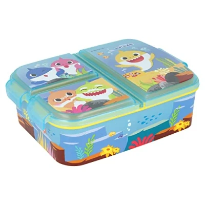 Imagen de Fiambrera infantil múltiple con 3 compartimentos de Baby Shark