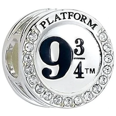 Imagen de Harry Potter The Carat Shop Pulsera de Plata ley con colgante 9 3/4 adornado cristales Swarovski, esterlina, Crystal