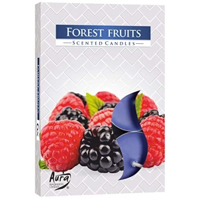 Imagen de Pack 6 Velas de Té Perfumadas Frutas del Bosque Bispol Aura