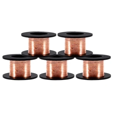 Imagen de 5 unids 0.1mm Alambre de Imán esmaltado Soldadura cobre Reparación Longitud del Cable 12m