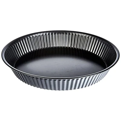 Imagen de Guardini, Gardenia, Molde para Tartas, 24cm. Material: Acero con Revestimiento Antiadherente, Color Negro.