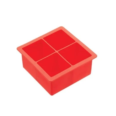 Imagen de BarCraft Cubitera de Silicona Grande, Color Rojo, 11 x 4,5 cm