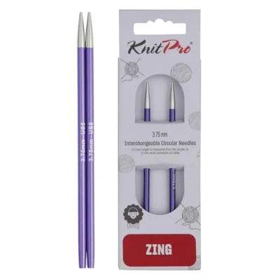 Imagen de KnitPro KP47522 Zing: Agujas de tejer: circular: intercambiable: especial: 3,75 mm, aluminio, multicolor