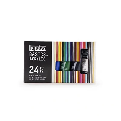 Imagen de Liquitex BASICS, Set de Pintura Acrílica Studio, 24 Tubos 22 mL,